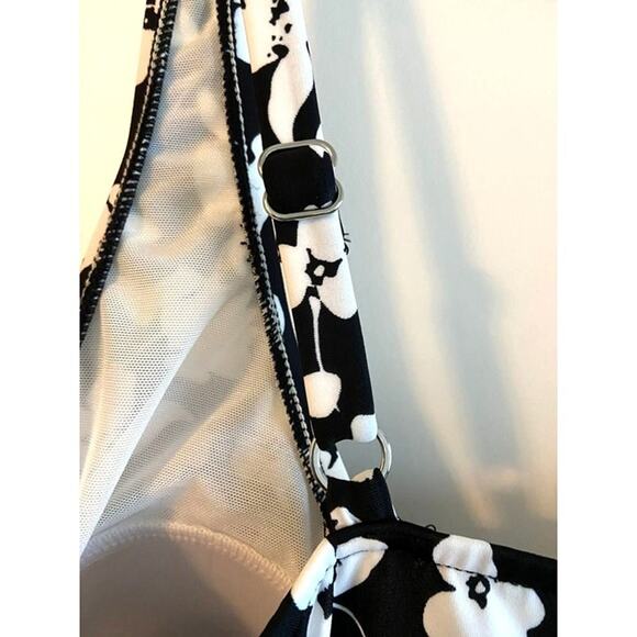 1pc Swimsuit Shape Solver Black/White Womens Plus 24W* - Picture 5 of 12